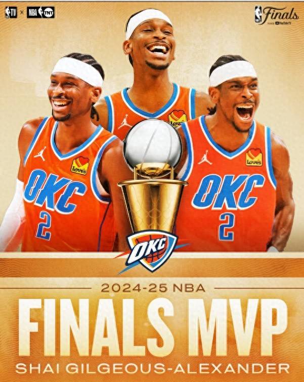 亚历山大全票当选总决赛MVP，詹姆斯后首位双料MVP